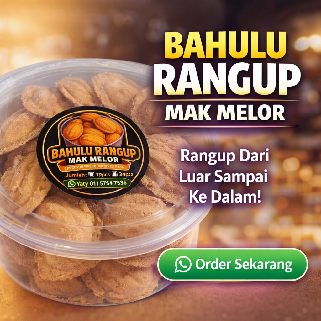 Bekas bahulu rangup premium Mak Melor